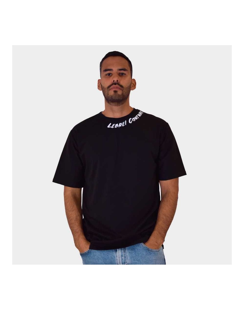 Camiseta Oversize negra - LEBREL COUTURE