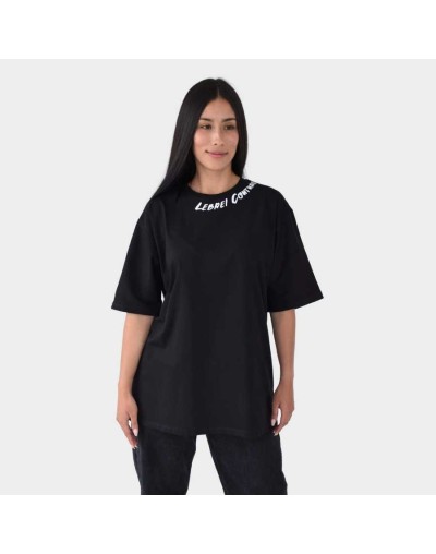 Camiseta Oversize negra - LEBREL COUTURE