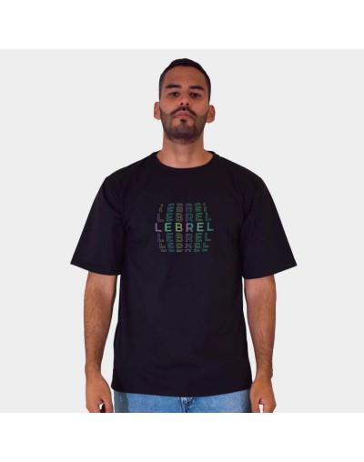 Camiseta Oversize negra - LEBREL  reflectivo