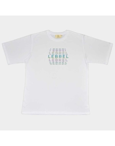 Camiseta oversize blanca - lebrel  reflectivo
