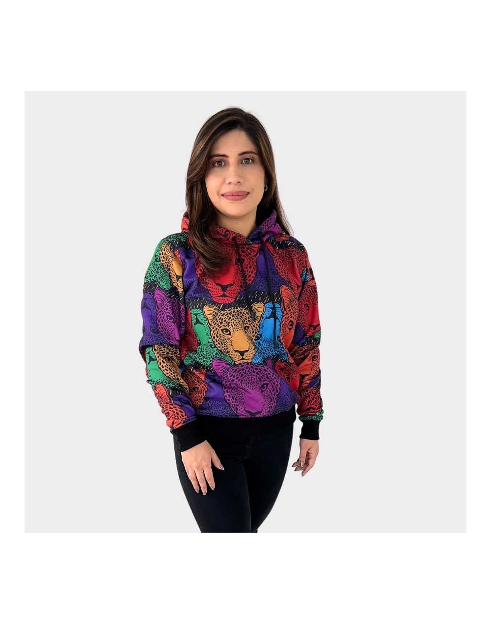 Hoodie de leopardos de colores