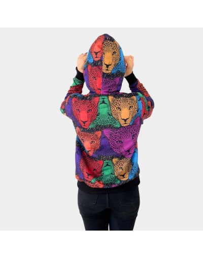 Hoodie de leopardos de colores