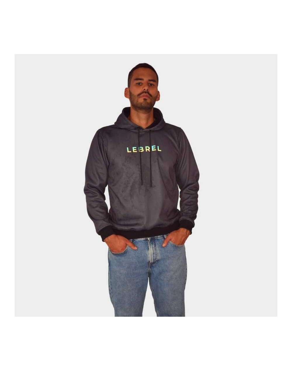 Hoodie  Textura Gris