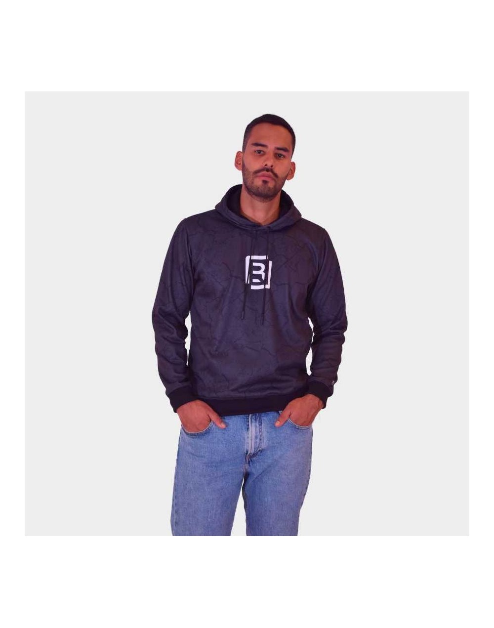 Hoodie  Textura negro