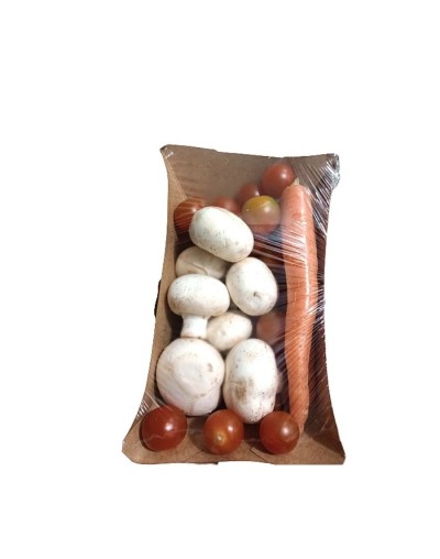Mix champinon tomates cherry y zanahorias baby x 400 gramos