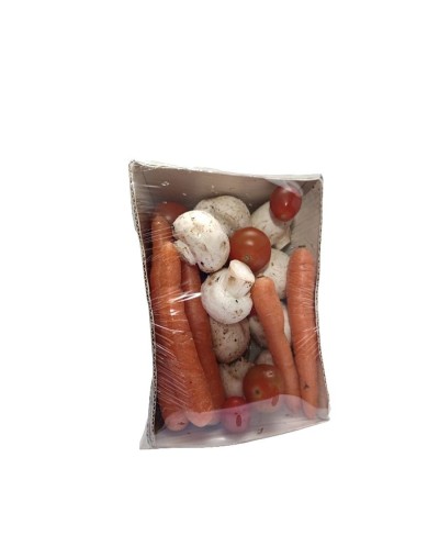 Mix champinon tomates cherry y zanahorias baby x 400 gramos