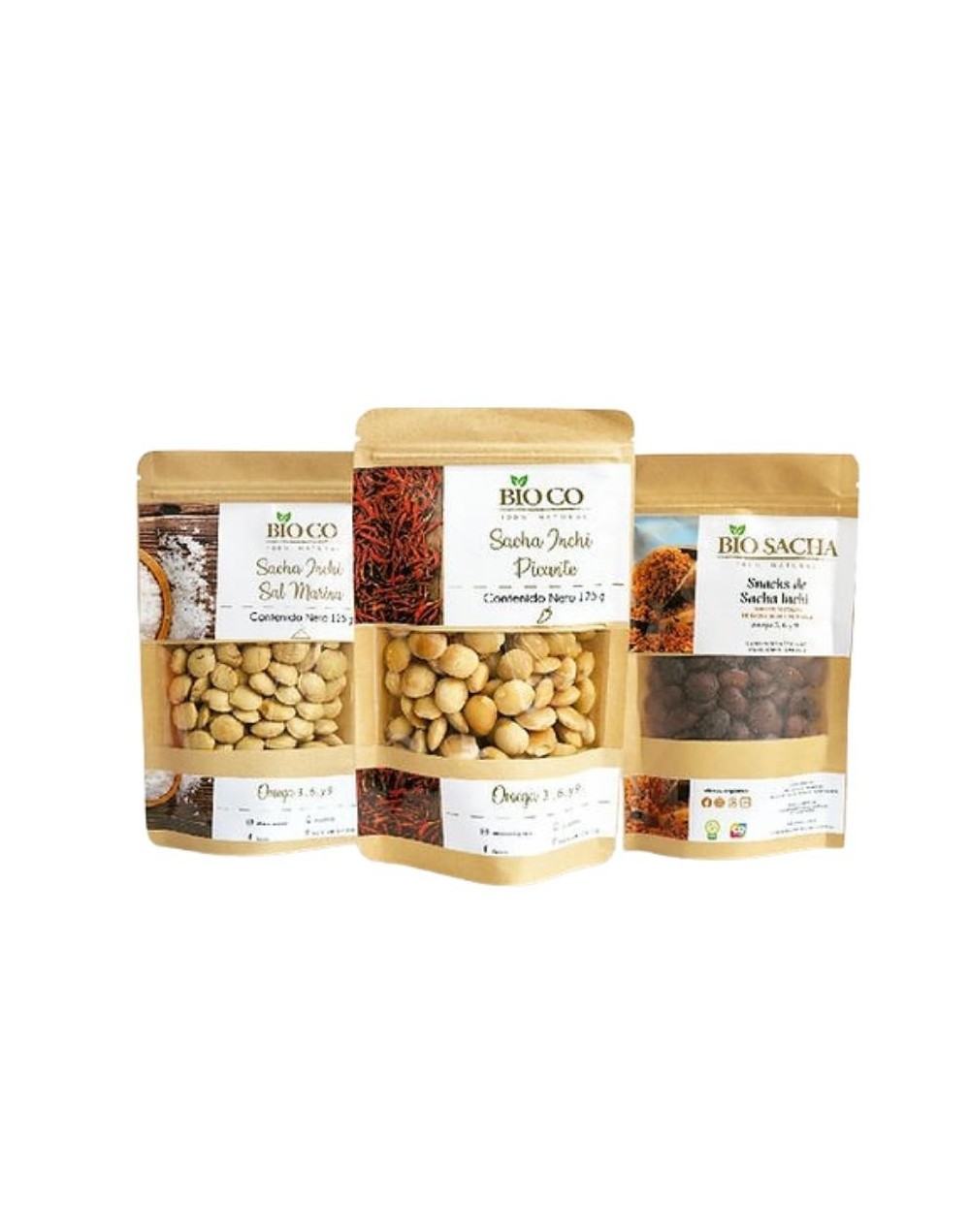 Kit snacks de sacha inchi sabores surtidos