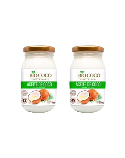 Mega pack 2 litros de aceite de coco en vidrio