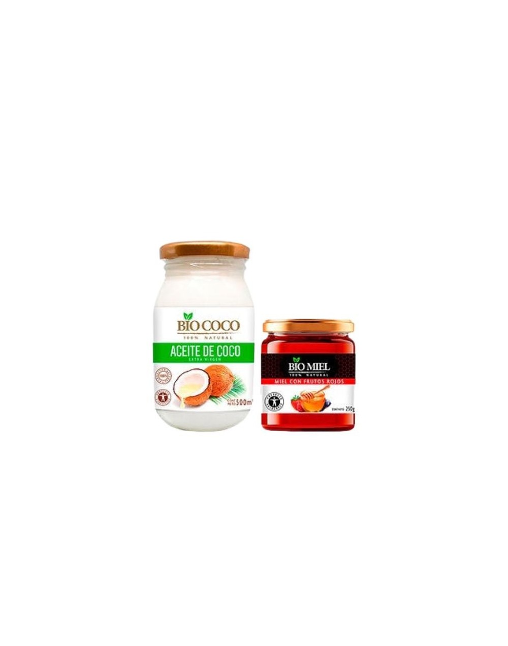 Promo aceite de coco 500 ml + miel de frutos rojos 250 g