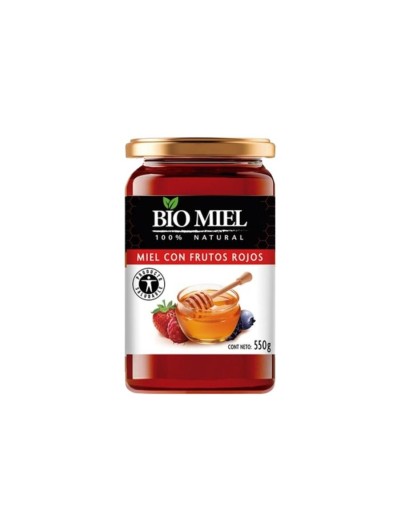Miel con frutos rojos