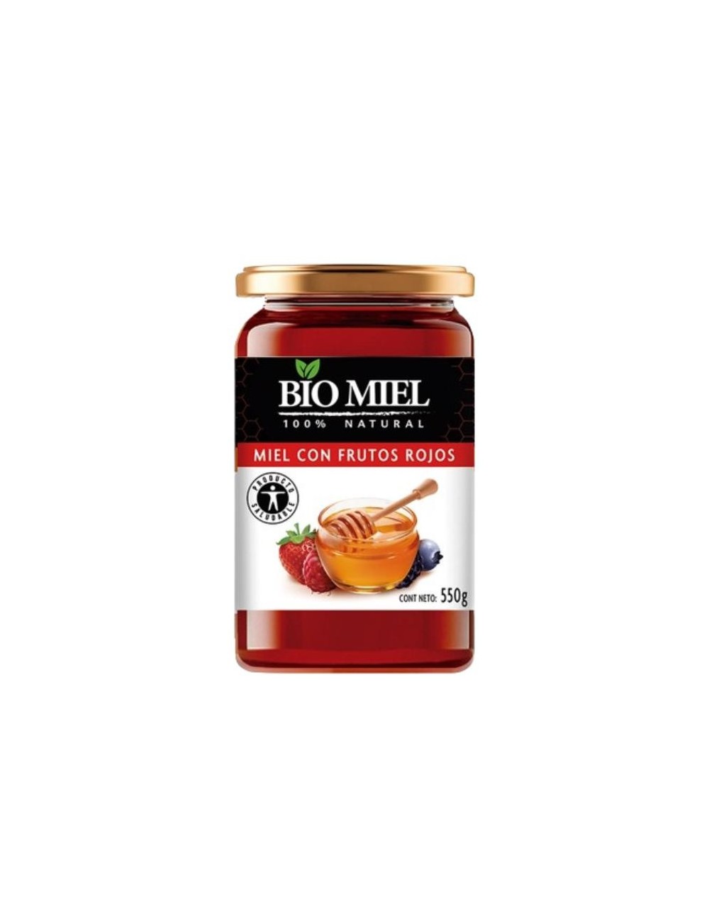 Miel con frutos rojos