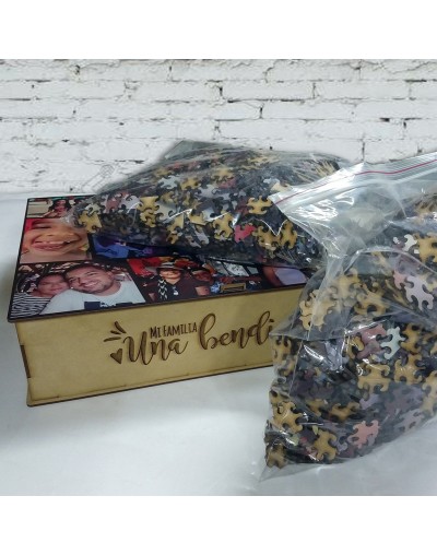 Rompecabezas personalizado 3000 piezas caja de lujo tipo libro
