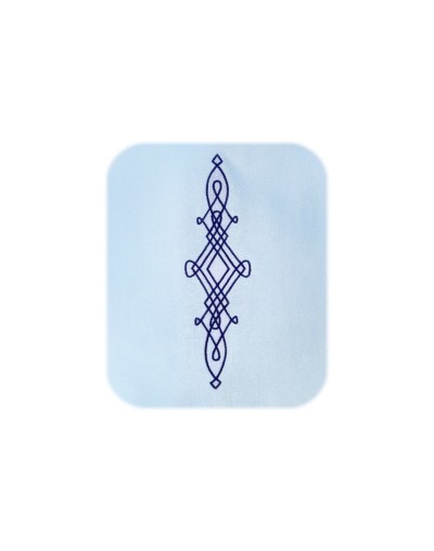 Camisa guayabera lino azul claro bordada manga larga hombre