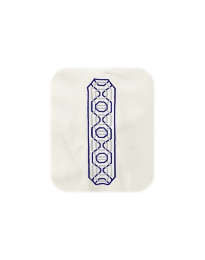 Camisa guayabera lino marfil con bolsillos bordada manga larga