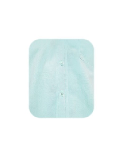 Camisa oxford verde aguamarina slim fit manga larga hombre