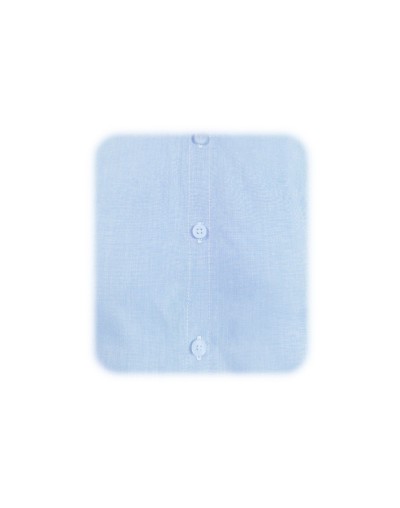 Camisa azul claro en algodón manga larga Slim para hombre