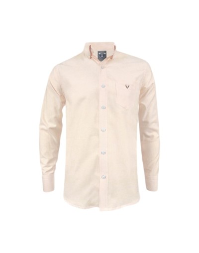 Camisa oxford curuba slim fit manga larga hombre