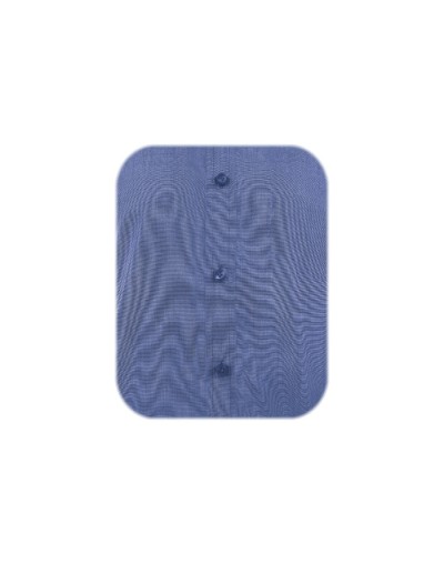 Camisa formal azul hortensia cuello y puños blancos manga larga para hombre