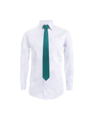 Camisa formal blanca sin bolsillo manga larga Slim hombre