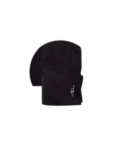 Camisa para corbata negra puño mancornas manga larga hombre