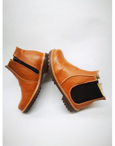 Botines Para Niña En Color Miel
