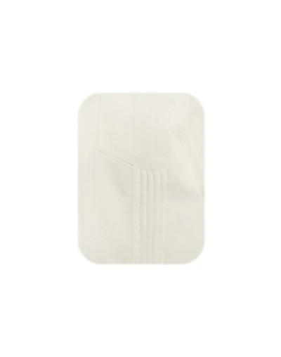 Guayabera alforzas marfil con 2 bolsillos manga larga hombre