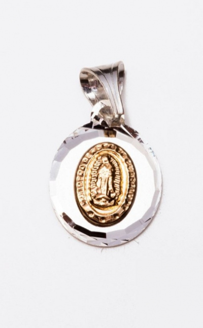 Dije En Oro Plata Italiana / 925 Nuestra Señora De Guadalupe