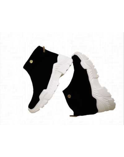 Zapatos para mujer negros suela alta