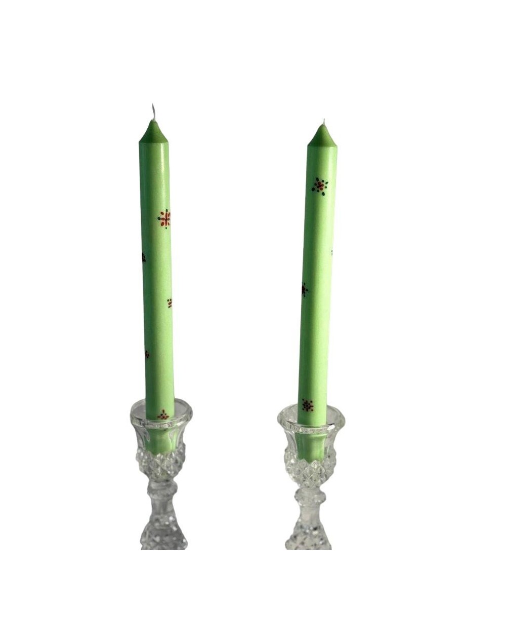Juego velas largas verde