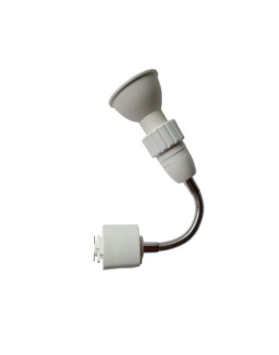 Spot Para Riel Cuello Flexible Gu10 5w Luz Calida