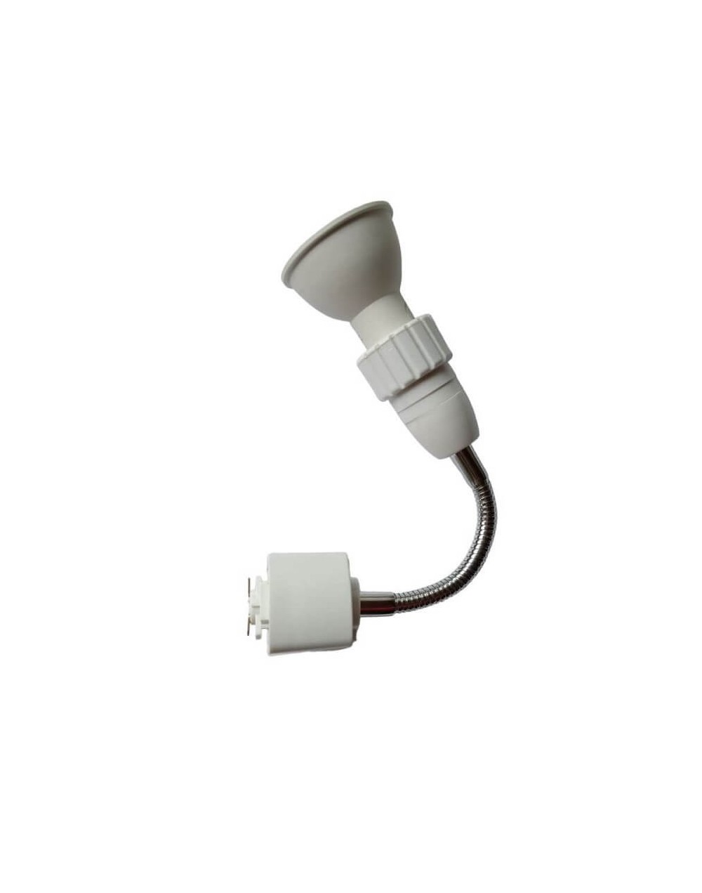 Spot Para Riel Cuello Flexible Gu10 5w Luz Calida