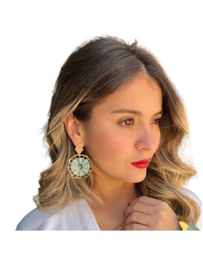 Aretes flor ipomea
