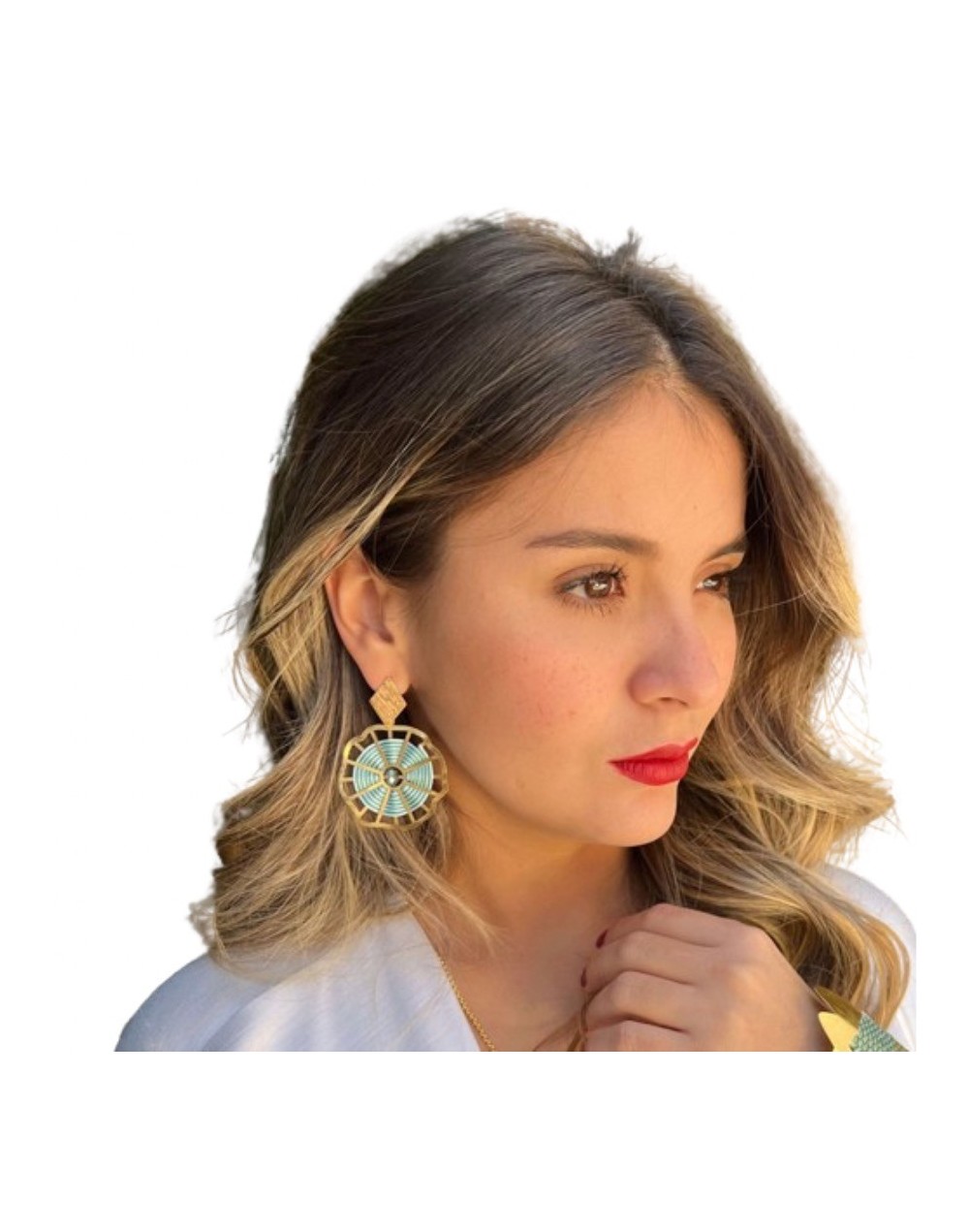 Aretes flor ipomea