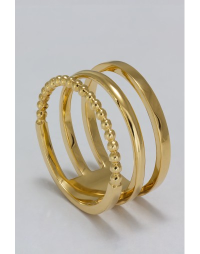 Anillo Dana de 3 aros en oro amarillo