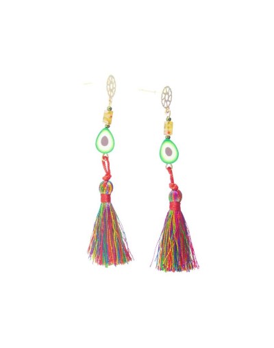 Aretes con flecos 