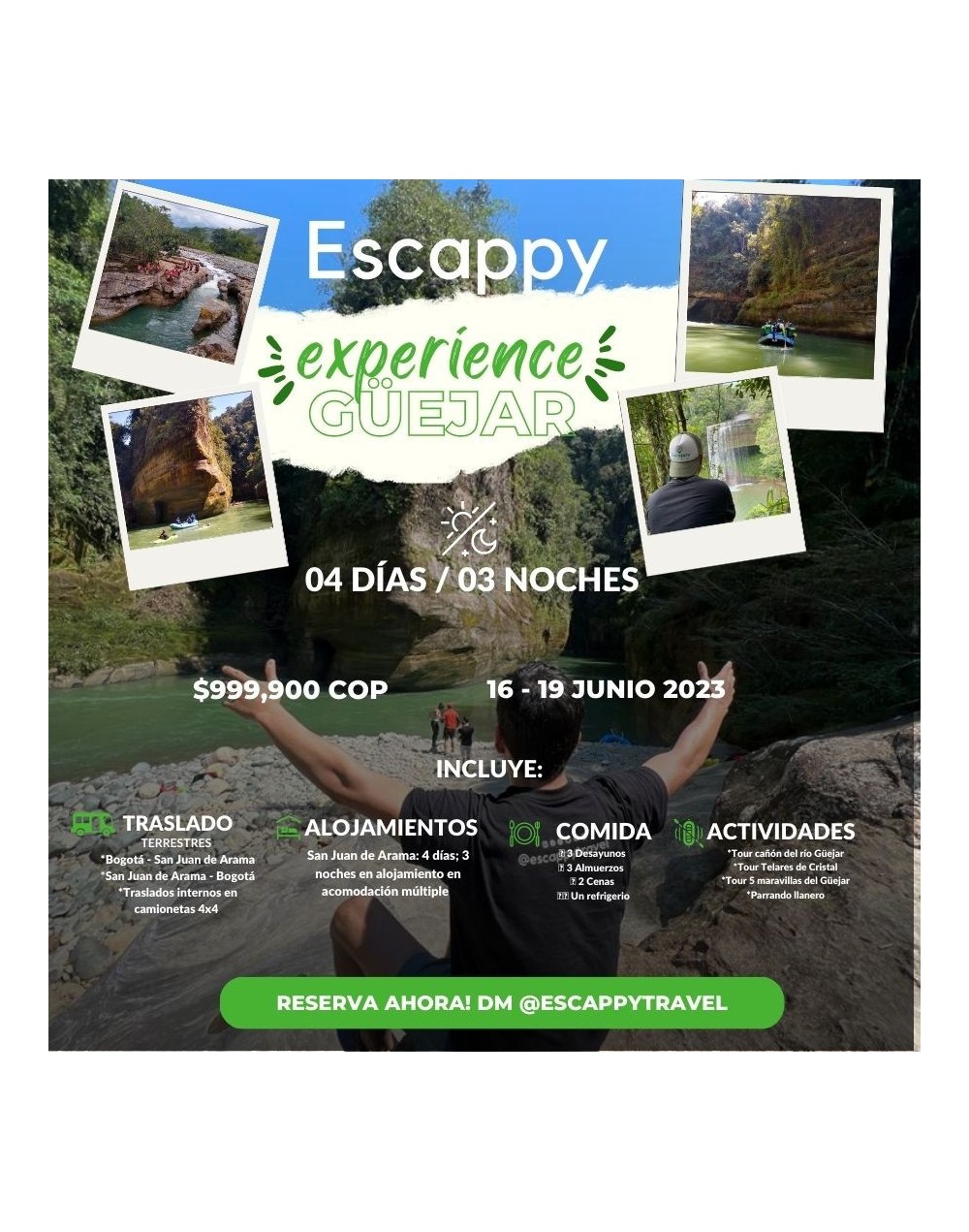 Escappy experience al cañon del rio güejar 