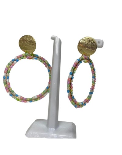 Pendientes colores mostacilla