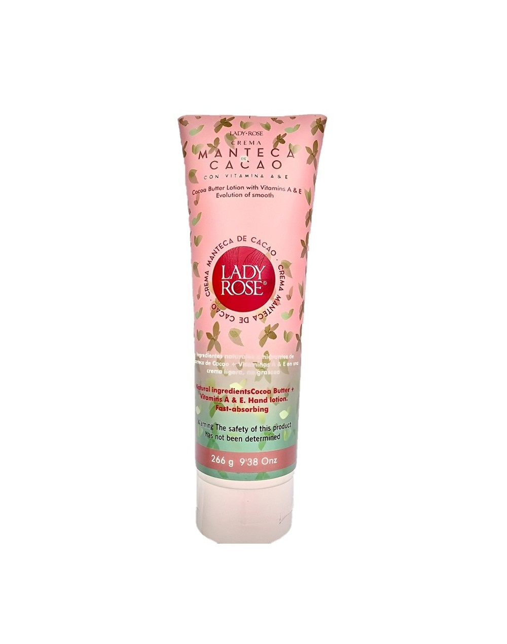Crema fluida lady rose con manteca de cacao  vitaminas a  e