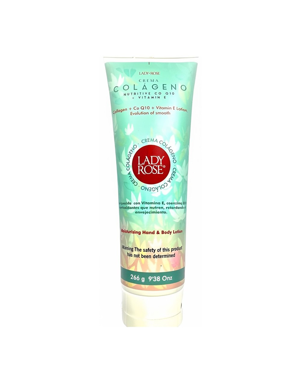 Crema fluida lady rose con colágeno  coenzima q10  vitamina e