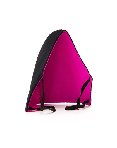 Tapabocas en neopreno doble faz negrofucsia