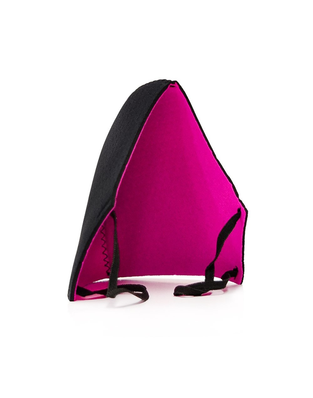 Tapabocas en neopreno doble faz negrofucsia