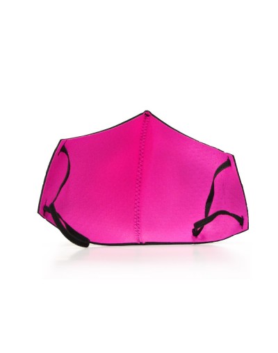 Tapabocas en neopreno doble faz negrofucsia