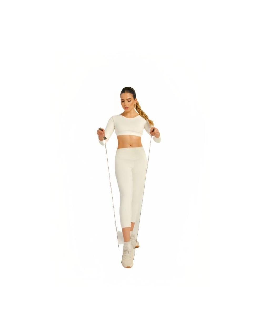 Crop top suerte blanco 