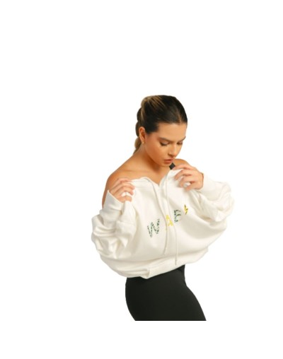 Hoodie energia blanco 