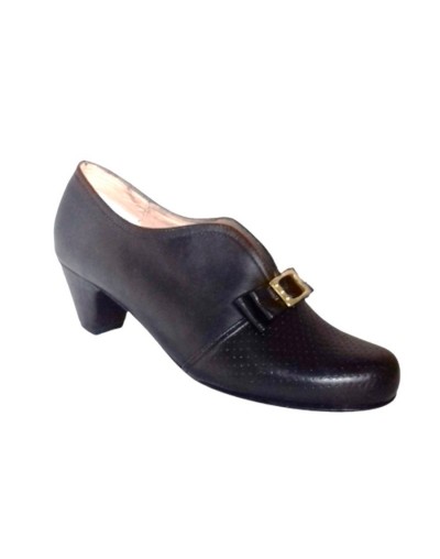 Ref 223 zapato cuero negro *** ultimo par de coleccion***