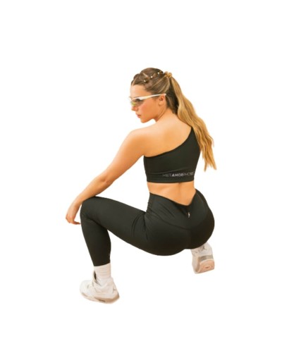 Top deportivo creciente negro