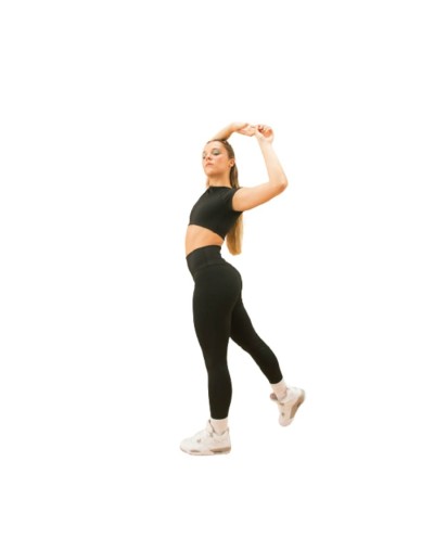 Crop top atlas negro 