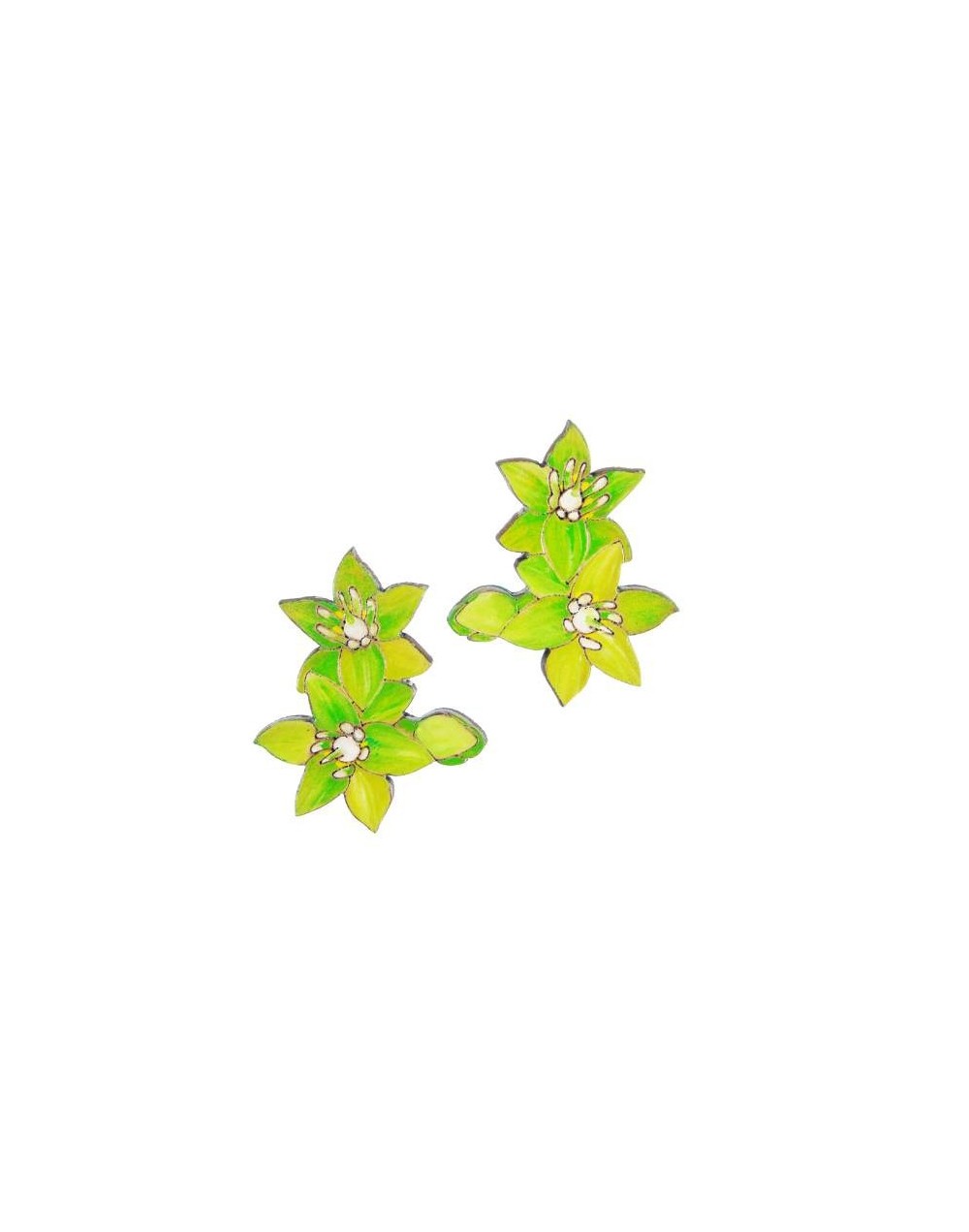 Aretes flor de aguacate 