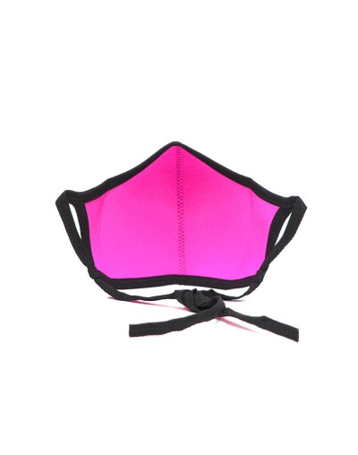 Tapabocas ajustable adulto doble faz fucsianegro