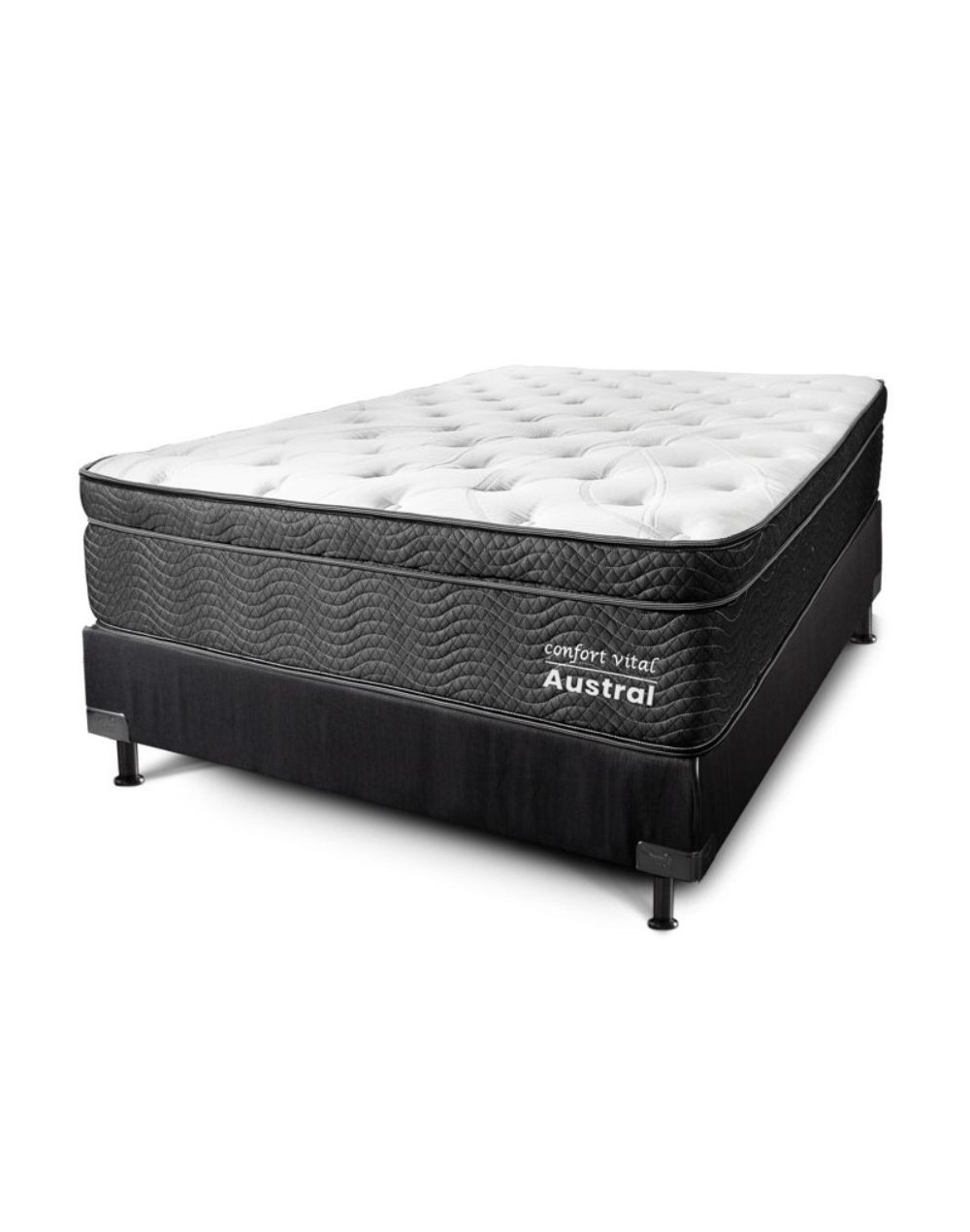 Combo base  colchón pocket eurotop vital doble
